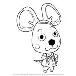 How to Draw Bettina from Animal Crossing