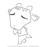 How to Draw Billy from Animal Crossing