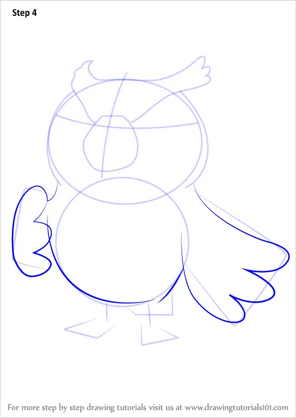 How to Draw Blathers from Animal Crossing (Animal Crossing) Step by ...