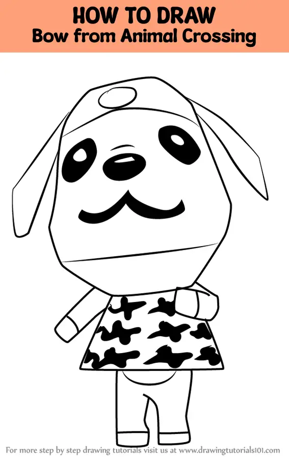 How to Draw Bow from Animal Crossing (Animal Crossing) Step by Step ...