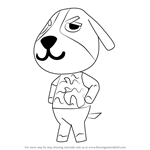 How to Draw Butch from Animal Crossing
