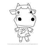How to Draw Carrot from Animal Crossing