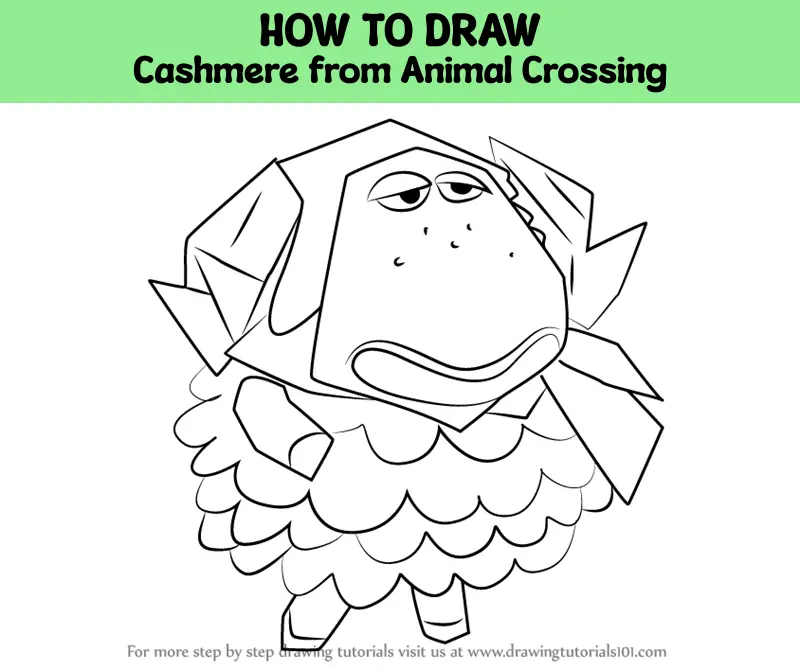 How to Draw Cashmere from Animal Crossing (Animal Crossing) Step by ...