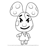 How to Draw Chadder from Animal Crossing