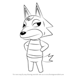 How to Draw Chief from Animal Crossing