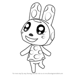 How to Draw Chrissy from Animal Crossing