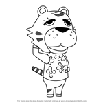 How to Draw Claudia from Animal Crossing
