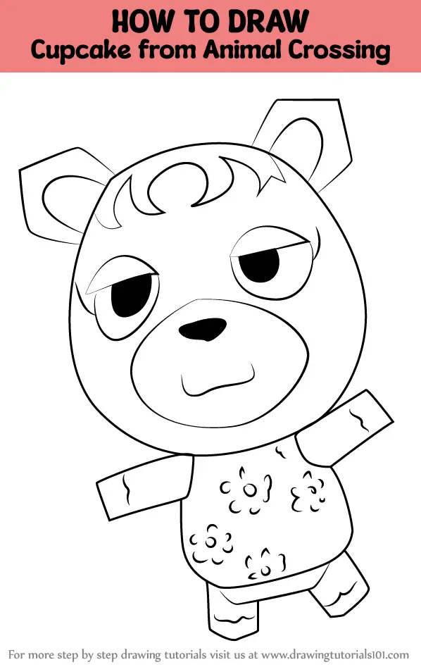 How to Draw Cupcake from Animal Crossing (Animal Crossing) Step by Step ...