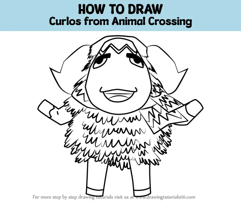 How to Draw Curlos from Animal Crossing (Animal Crossing) Step by Step ...