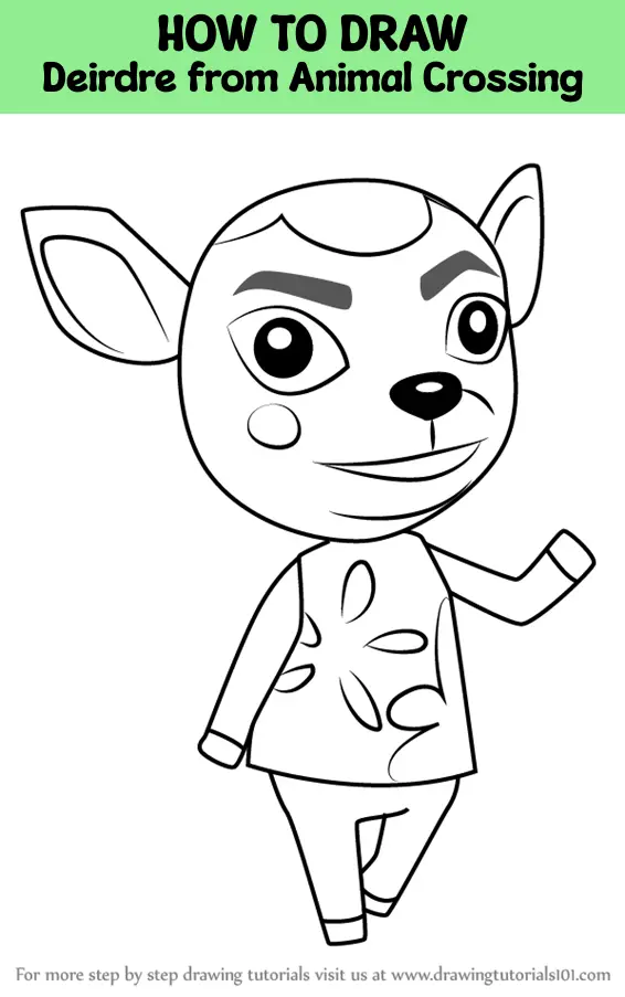 How to Draw Deirdre from Animal Crossing (Animal Crossing) Step by Step ...