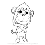How to Draw Deli from Animal Crossing
