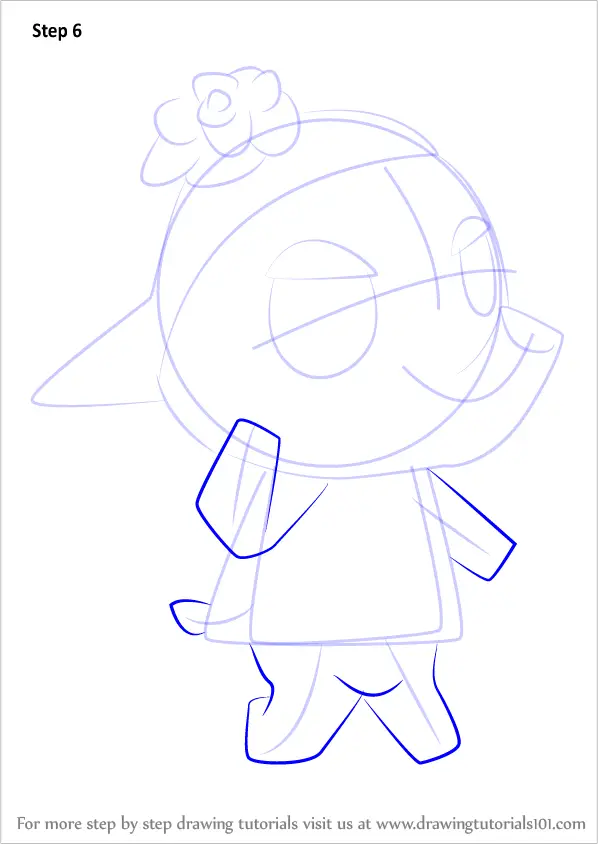 How to Draw Elina from Animal Crossing (Animal Crossing) Step by Step ...