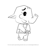 How to Draw Ellie from Animal Crossing