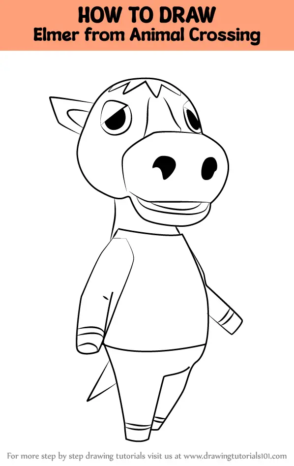 How to Draw Elmer from Animal Crossing (Animal Crossing) Step by Step ...