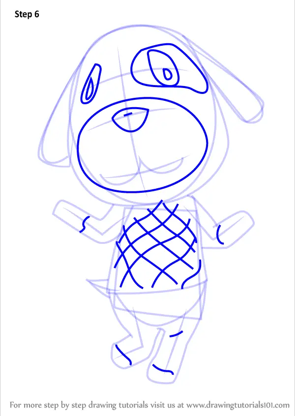 Learn How to Draw Goldie from Animal Crossing (Animal Crossing) Step by