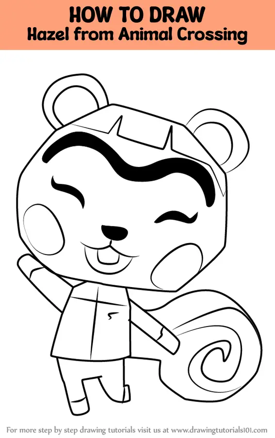 How to Draw Hazel from Animal Crossing (Animal Crossing) Step by Step ...