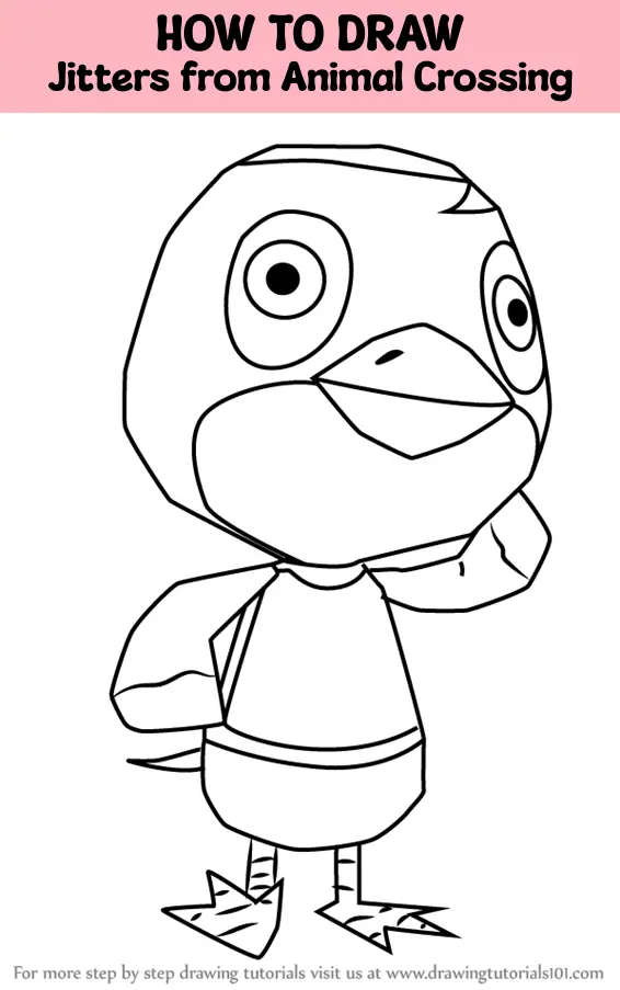 How to Draw Jitters from Animal Crossing (Animal Crossing) Step by Step ...