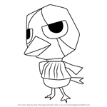 How to Draw Joe from Animal Crossing