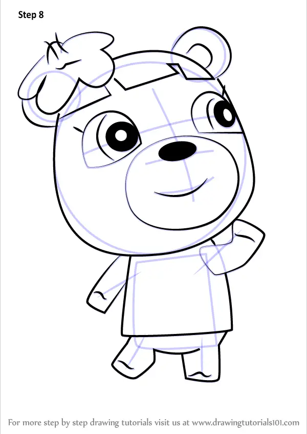 How to Draw June from Animal Crossing (Animal Crossing) Step by Step ...