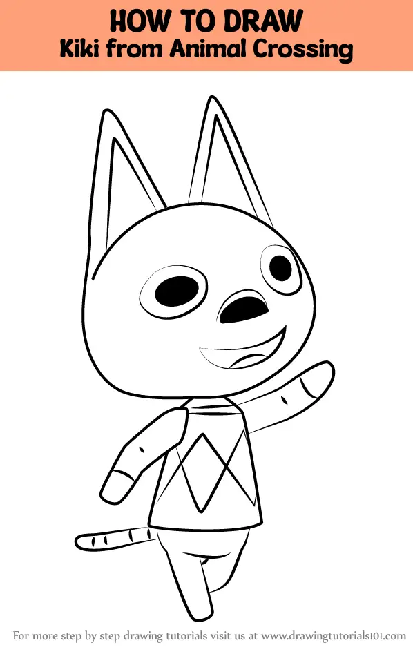 How to Draw Kiki from Animal Crossing (Animal Crossing) Step by Step ...