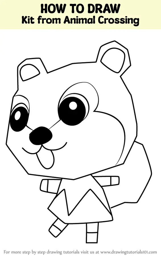 How to Draw Kit from Animal Crossing (Animal Crossing) Step by Step ...