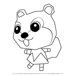 How to Draw Kit from Animal Crossing