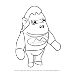 How to Draw Louie from Animal Crossing