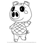How to Draw Lucy from Animal Crossing