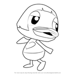 How to Draw Maelle from Animal Crossing