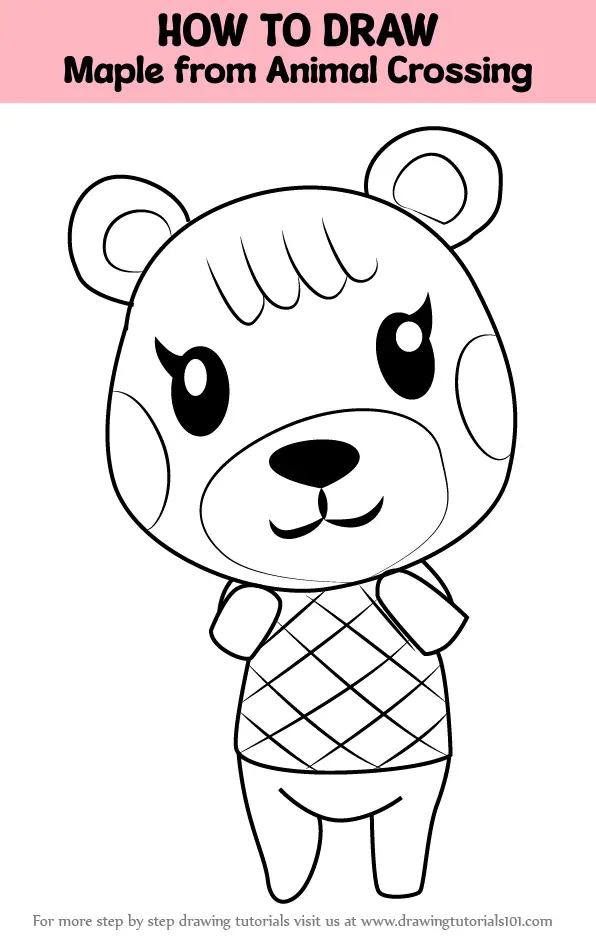 How to Draw Maple from Animal Crossing (Animal Crossing) Step by Step ...