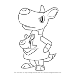 How to Draw Mathilda from Animal Crossing