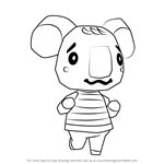 How to Draw Melba from Animal Crossing
