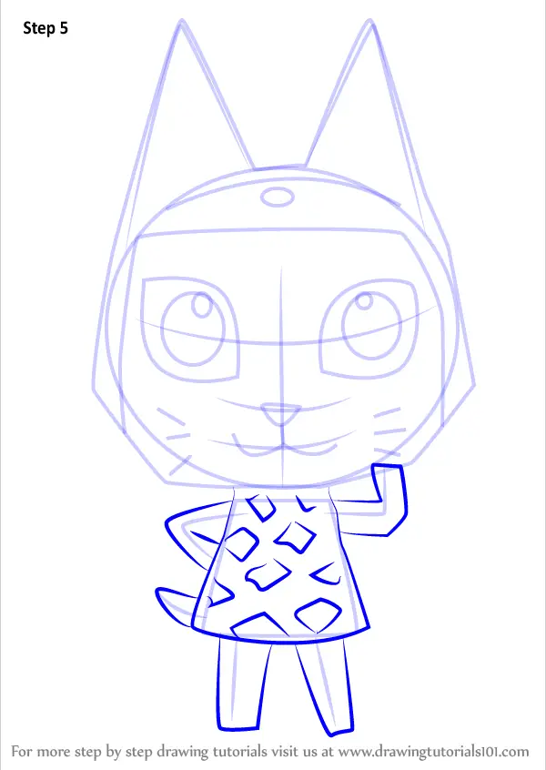 How to Draw Meow from Animal Crossing (Animal Crossing) Step by Step ...