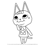 How to Draw Merry from Animal Crossing