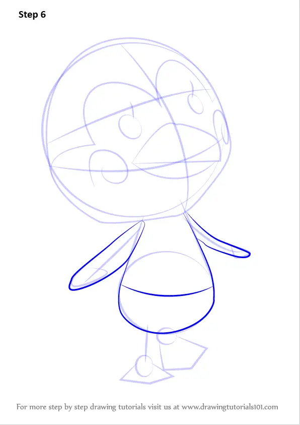 How to Draw Midge from Animal Crossing (Animal Crossing) Step by Step ...