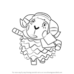 How to Draw Muffy from Animal Crossing