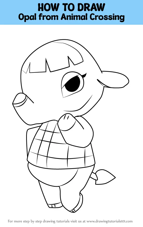 How to Draw Opal from Animal Crossing (Animal Crossing) Step by Step ...