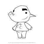 How to Draw Paolo from Animal Crossing