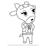 How to Draw Pashmina from Animal Crossing