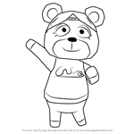 How to Draw Paula from Animal Crossing