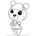 How to Draw Pekoe from Animal Crossing