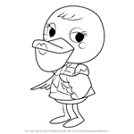 How to Draw Phyllis from Animal Crossing
