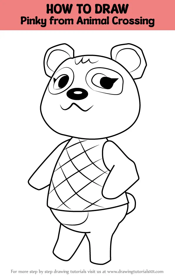 How to Draw Pinky from Animal Crossing (Animal Crossing) Step by Step ...