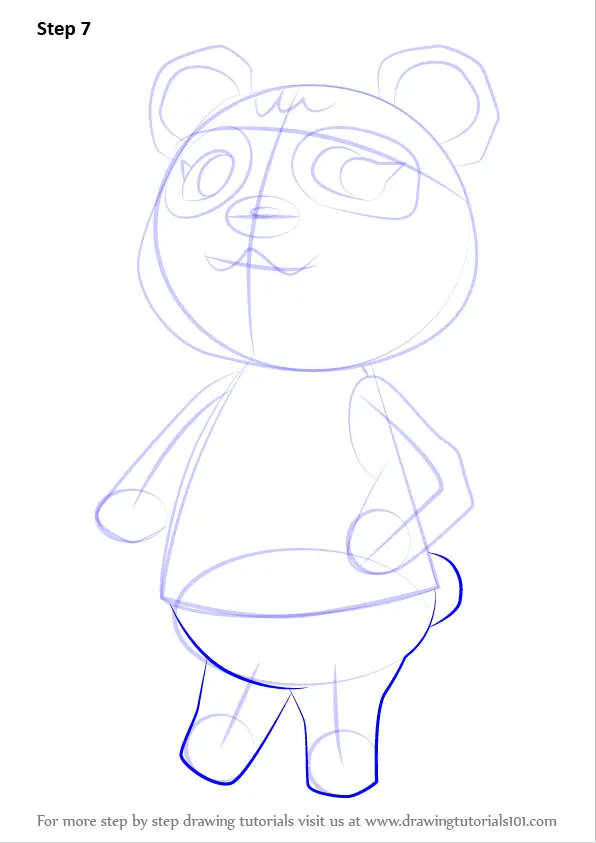 How to Draw Pinky from Animal Crossing (Animal Crossing) Step by Step ...