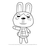 How to Draw Pippy from Animal Crossing