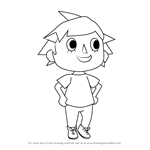 How to Draw Player from Animal Crossing