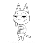 How to Draw Punchy from Animal Crossing