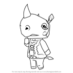 How to Draw Rhonda from Animal Crossing