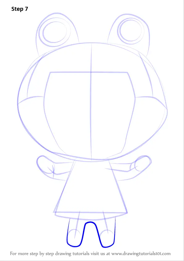 How to Draw Ribbot from Animal Crossing (Animal Crossing) Step by Step ...