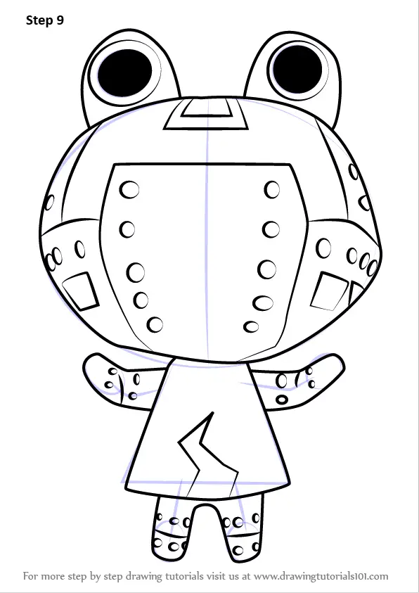 How To Draw Ribbot From Animal Crossing (animal Crossing) Step By Step 